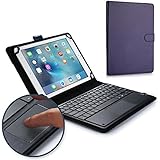 Verizon Ellipsis 10 keyboard case, COOPER TOUCHPAD EXECUTIVE 2-in-1 Wireless Bluetooth Keyboard Mouse Leather Travel Cases Cover Holder Folio Portfolio + Stand Verizon Ellipsis 10 (Blue)