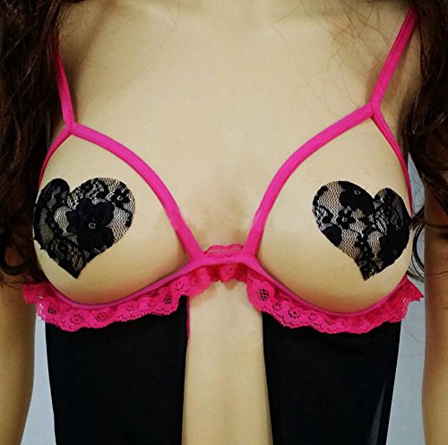 10 Pairs Black Adhensive Nipple Covers Disposable Breast Pasties Patels