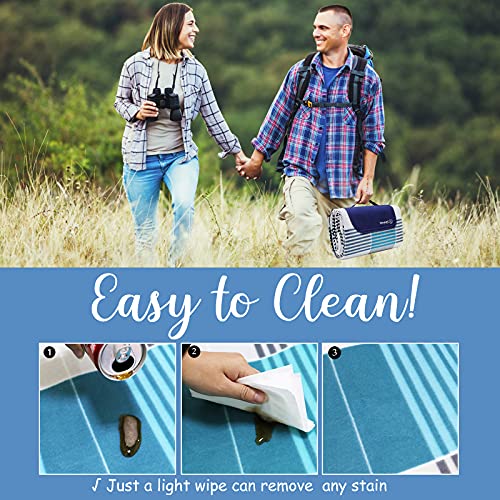 ZOMAKE Picnic Blanket Mat WaterResistant Sandproof Extra Large, Outdoor Blanket with Waterproof