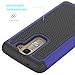 LG K7 Case, LG Tribute 5 Case, LG Treasure Cover Accessories - OEAGO Shock-Absorption Dual Layer Defender Protective Case Cover For LG K7 / LG Tribute 5 / LG Treasure - Blue