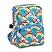 JuJuBe x Hello Kitty | Petite Kid's Backpack | Lightweight Backpack with Adjustable Straps, Casual Bookbag, Travel-Friendly, For Kids and Adults | Hello Rainbow