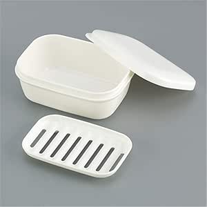 Creativa Caja De Jabón De Drenaje con Tapa Portátil Viaje Fuera De La