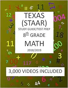 8th Grade MATH TEXAS STAAR: 2019: 8th Grade Texas Assessment Academic