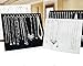 JIFF Velvet Necklace Jewelry Organizer/Tray/Pad/Showcase/Display case (2 pack-Black 17 Hook Necklace Display)