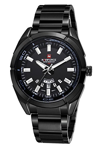 Naviforce men s sports military auto date stainless ste…