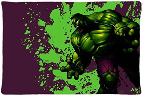 Terwen The Incredible Hulk Superhero Marvel Modern Home Decorative Pillow Case Zipper Cushion Covers (20x30 inch)