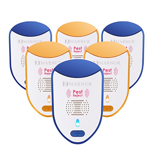 MARNUR Ultrasonic Pest Repeller Electronic Pest Reject 6 pack with Night Light for Repelling Mosquitoes Spiders Mice and Cockroach MARNUR Ultrasonic Pest Repeller Electronic Pest Reject 6 pack with Night Light for Repelling Mosquitoes Spiders Mice and Cockroach