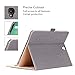 ProCase Galaxy Tab S3 9.7 Case, Stand Folio Case Cover for Galaxy Tab S3 Tablet (9.7 Inch, SM-T820 T825 T827), with Multiple Viewing Angles, Document Card Pocket -Grey