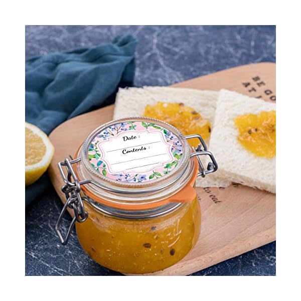 300 pc. Cute Floral Canning Labels