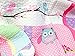 Cozy Line Home Fashions 6-Piece Quilt Bedding Set, Pink Owl Blue Green White Print 100% COTTON Bedspread Coverlet Set, Gifts for Kids Girls ( Twin - 6pc: 1 quilt + 1 sham + 4 Decorative Pillows )