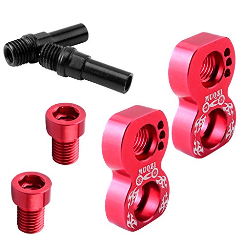 Seafard Adjustable Bike Disc Brake Frame Mounting Holder Wheelset V Brake Lengther - Red