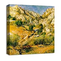 Canvas Wall Art Women in a Garden by Pierre-Auguste Renoir Canvas Prints Home Artwork Decoration for Living Room,Bedroom - 12x12 inches