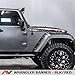 Wrangler hood decal Pair 2 color fit all jeep wrangler model hoods (Black/Red)