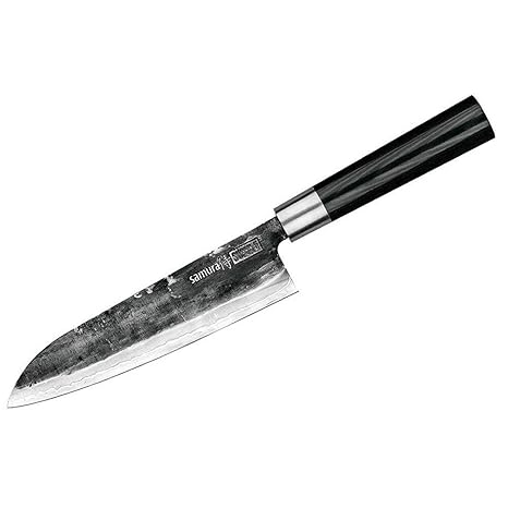 Samura SUPER 5 Nakiri Küchenmesser, 17 cm, VG-10-Stahl, Micartagriff, SP5043