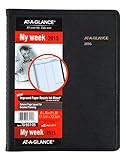 AT-A-GLANCE Weekly Planner 2015, Wirebound, 6.75x 8.75 Inch Page Size, Black (70-951-05)