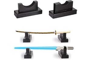WANLIAN Lightsaber Display Stand Katana Showcase Wooden Desk Display Case,Lightsaber Samurai swords Horizontal Exhibition