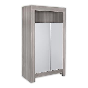 2 Door Wardrobe Felix In Acacia Grey Sand Colour Amazon Co Uk Baby