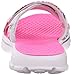 Skechers Performance Womens Go Walk Fiji Flip Flop,White Flower,9 M US