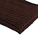 Decorative Throw Blanket (Oversized) Soft Plush Acrylic Fabric Couch Chair Travel Use Warm Breathable Comfort Modern Zigzag Pattern 67” x 51”（Brown）