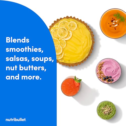 Combo de licuadora nutribullet® SmartSense, 1400 W, jarra de 64 oz, tazas de 32 oz y 24 oz, 5 velocidades, batidos, hielo y fruta congelada, leche de nueces, sopa, blanco mate, NBF50700AW
