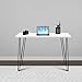 Ameriwood Home Owen Retro Computer Desk, White/Black