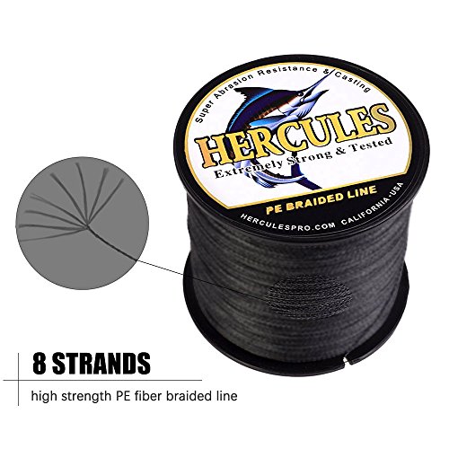 HERCULES Super Cast 100M 109 Yards Braided Fishing Line 50 LB Test for