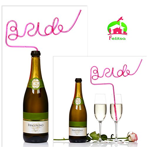 Bride Straw for Bachelorette Party - Big Pink Sipping Straw for Bachelorette, Bridal, Hen, Bride to  - //medicalbooks.filipinodoctors.org