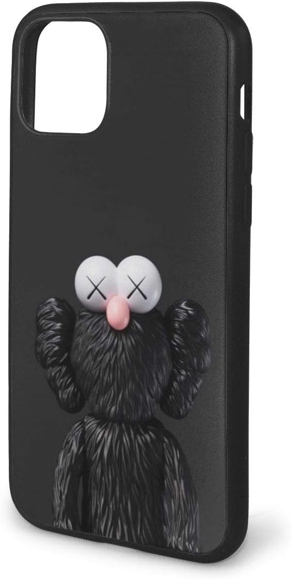 Black KAWS Iphone11 Series Personalized Scratch-Resistant Shock Absorption All-Inclusive Design Protective Cover iPhone 11 Pro