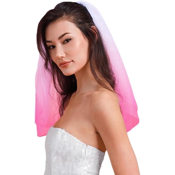 【新品】 NOTREémor tulle veil tops pink YAEISM Pink Wedding Veil 2 Tier Tulle Double Layers Bridal Veil