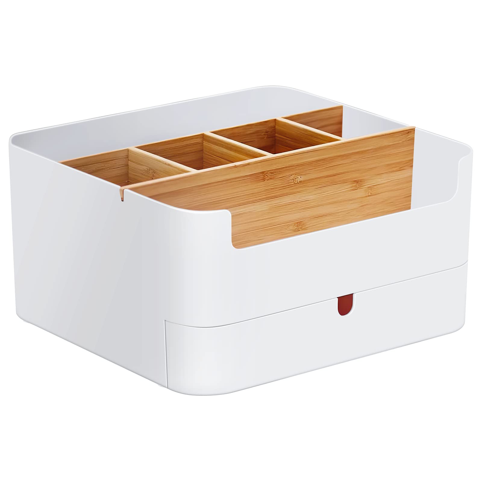 CENZEN Premium Makeup Organiser, Makeup Organizer, Makeup Box, High Quality Bamboo Organiser, Cosmetic Box for Bathroom