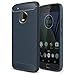 AnoKe Compatible with Motorola Moto G5 Plus Case,Ultra Slim Fit Thin Carbon Fiber Scratch Resistant Shock Absorption Soft TPU Drawing Protective Cases Cover for Moto G Plus (5th Generation) HWLS Blue