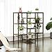 SONGMICS Bamboo Plant Stand, Bathroom Storage Rack, Customizable Flower Pots Holder, Multi-Purpose Display Rack, for Living Room, Balcony, Walnut Color UBCB93WLthumb 1