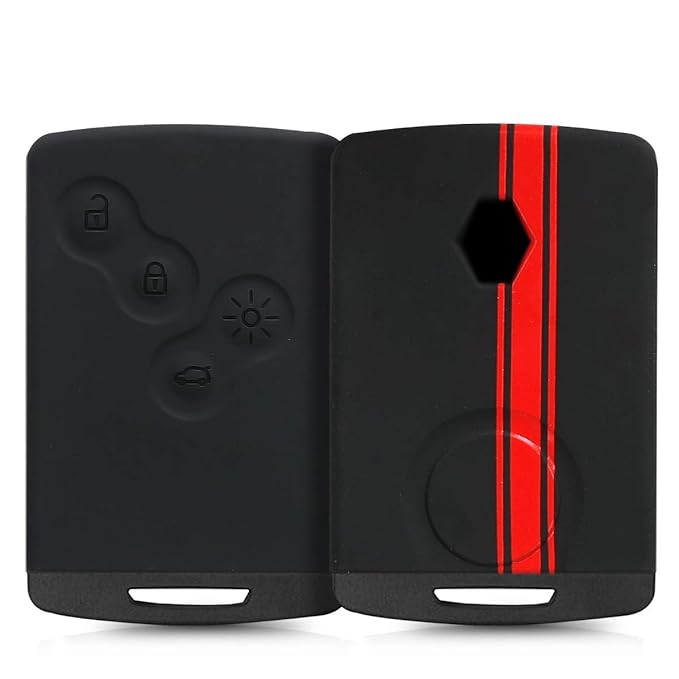 kwmobile Car Key Cover for Renault Silicone Protective Key Fob Cover