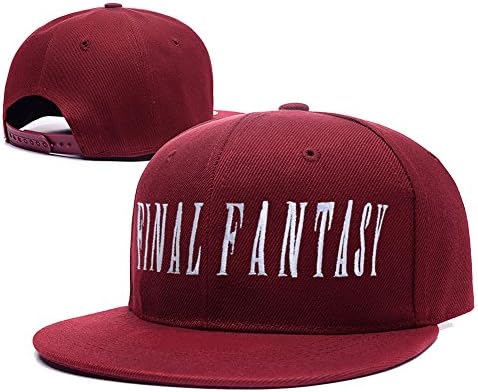 XINMEN Final Fantasy Wordmark Logo Adjustable Snapback Caps Embroidery Hats - Red
