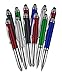 SyPen Stylus Pen for Touchscreen Devices, Tablets, iPads, iPhones, Multi-Function Capacitive Pen with LED Flashlight, Ballpoint Ink Pen, 3-in-1 Pen, Multi, 10PK