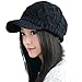 SIGGI 50%/100% Wool Newsboy Cap Winter Hat Visor Beret Cold Weather Knitted