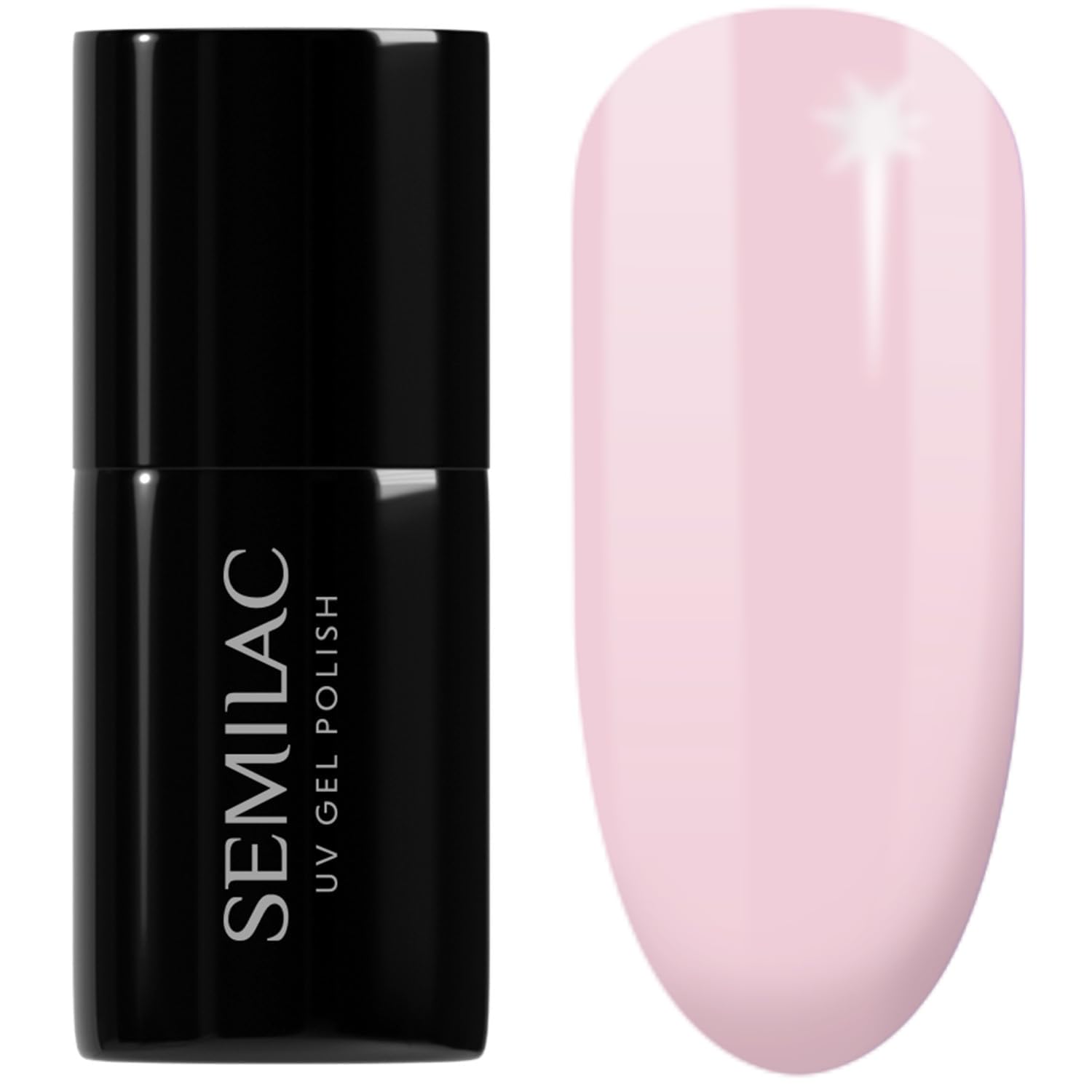 Semilac Extend UV Nail Polish 5-in-1 Pink Colour 809 Tender Pink 7 ml Innovative UV LED Colour Polish for Colour-Intensive Fingernails Nail Polish Ideal for Home and Professional Manicures