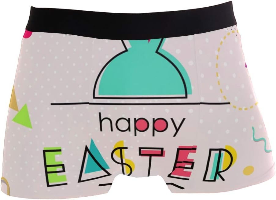 DXG1 Happy Easter Memphis Mens Breathable Boxer Briefs Underwear S M L XL