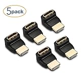 DIZA100 HDMI 270 Degree/Right Angle Connectors/Adapters-5pcs