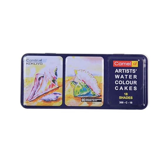 CAMLINArtists Water Colour Cakes 18 Shades 300C18 1Box Amazon.in