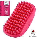 Dog Bath Brush, Grooming Brush and Massager for Pets - Dog Deshedding Brush Gently Removes Loose Hair - Anti Slip Brush for Dogs - Best Dog Owner Gifts for Short to Medium Hair Dogs