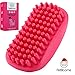 Dog Bath Brush, Grooming Brush and Massager for Pets - Dog Deshedding Brush Gently Removes Loose Hair - Anti Slip Brush for Dogs - Best Dog Owner Gifts for Short to Medium Hair Dogs primary