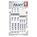U.S. Art Supply Set of 6 Metallic Silver Oil Based Paint Pen Markers, 3 Medium and 3 Fine Point Tips - Permanent Ink That Works on Glass, Wood, Metal, Rubber, Rocks, Stone, Arts, Crafts & Tools