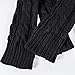 2/3 Pairs Womens Winter Knit Long Fingerless Gloves Thumbhole Arm Warmers Mitten(A-2 Pairs( Black & Light Gray)