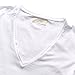 Zecmos Mens Deep V Neck T-Shirt Unisex Tshirt Male Vneck Tee Top White XL