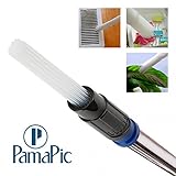 Pamapic Dust Brush Vac Attachment, Dust Brush Cleaner Dirt Remover As Seen on TV, Cleaning Tools for Vents/Keyboards/Drawers/Car/Tools/Crafts/Jewelry/Plants/Rattan