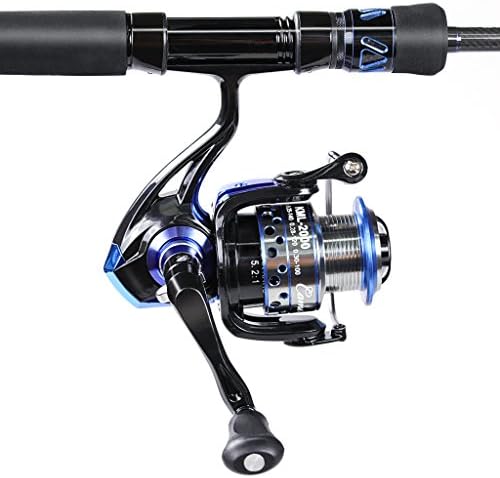 CAMERO Spinning Rod and Reel Combo 7-Feet M-Power Spinning Reel 2000 With Portable Case