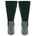 adidas Traxion Menace Football/Baseball Crew Socks, Collegiate Green/White/Light Onix/Onix, Large