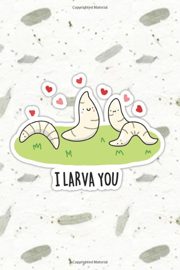 I Larvae You Cute Bug Pun | Punny Doodles Notebook Journal: 100 Page lined notebook journal for writing, composition, notes.