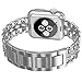 AOKAY Replacement Bands Compatible for Apple Watch 38mm 42mm Stainless Steel Metal Cowboy Chain Strap Wrist Band for Apple Watch 40mm 44mm Series 4 3 2 1 Sport and Edition